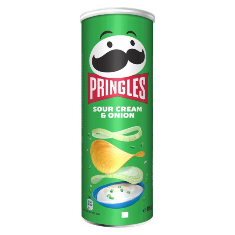 Pringles Sour Cream and Onion 165g - Sladkomina.cz